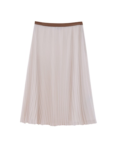 If you are going to buy one piece for spring, make it a pleated skirt. *Massimo Dutti pleated midi s...