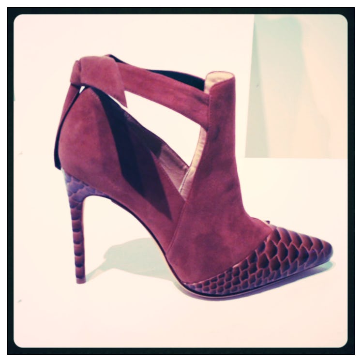 This western-style Alexandre Birman bootie is city ready in a jewel tone.