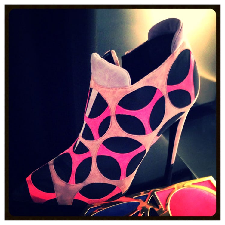 How fun is this colorful Pierre Hardy bootie?