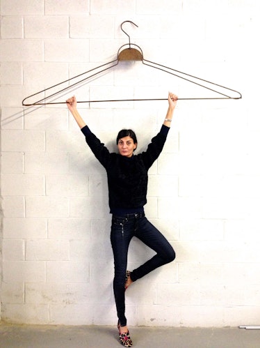 “While working in Brooklyn with the photographer Paola Kudacki, I kept noticing this gigantic hanger...