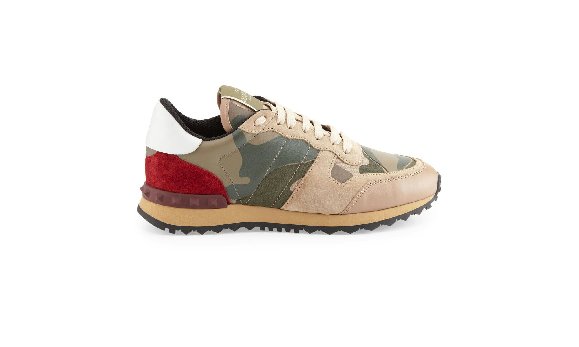 Valentino rockstud camo-print sneaker, $795, [neimanmarcus.com](http://www.neimanmarcus.com/Valentin...