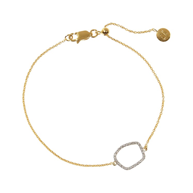 Monica Vinader Riva gold-plated diamond bracelet