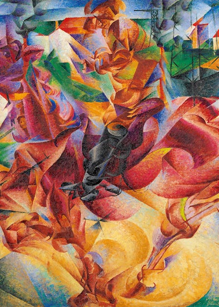 Umberto Boccioni's *Elasticity*, 1912. Photograph courtesy of Museo del Novecento and the Guggenheim...