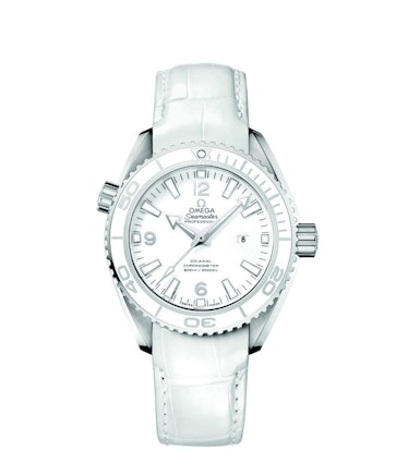 Omega white watch