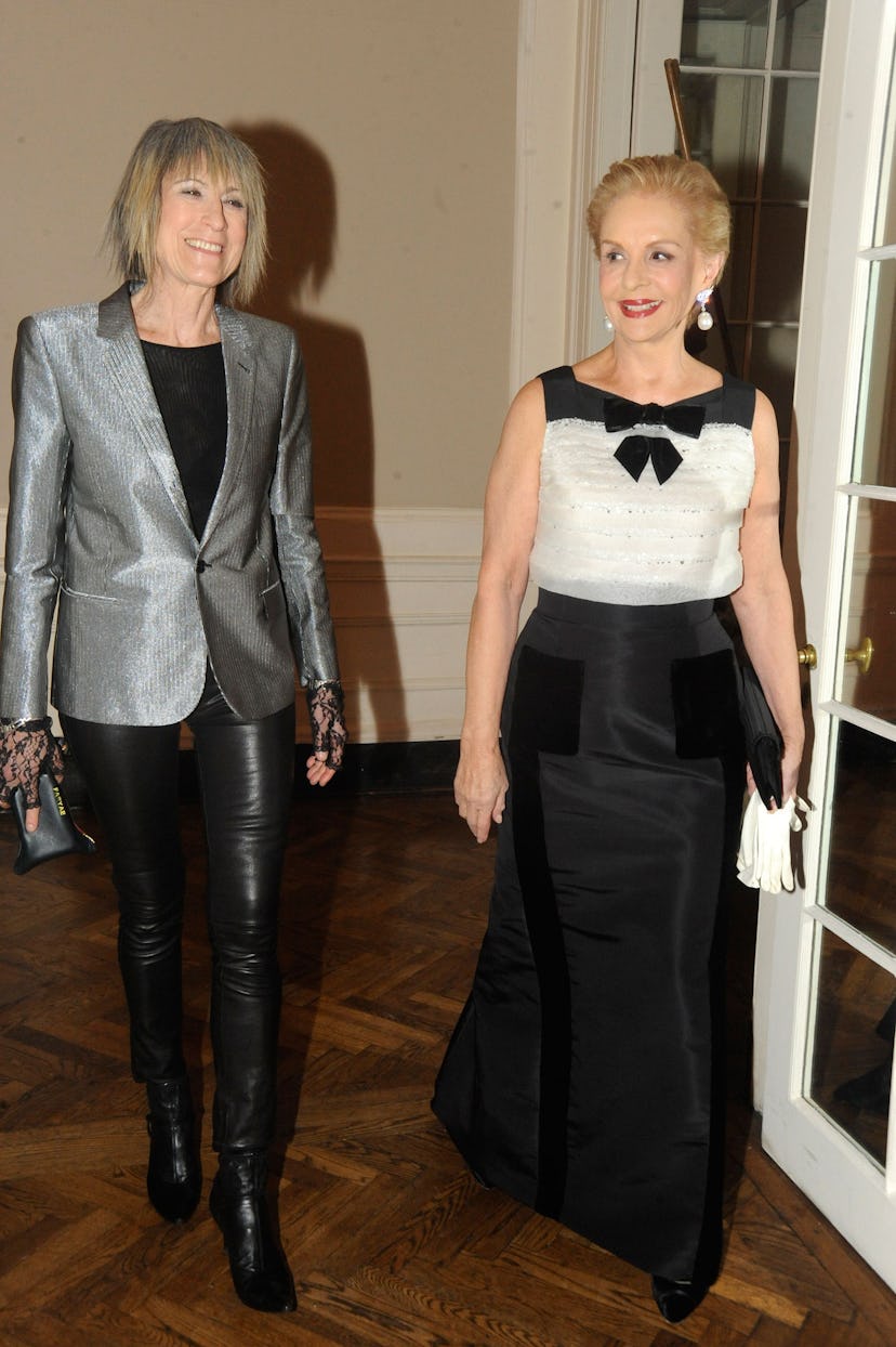 Linda Yablonsky and Carolina Herrera