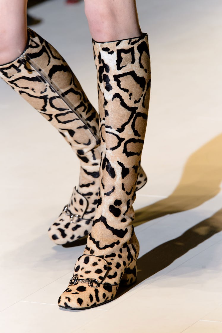 Gucci Fall 2014 Leopard Boots