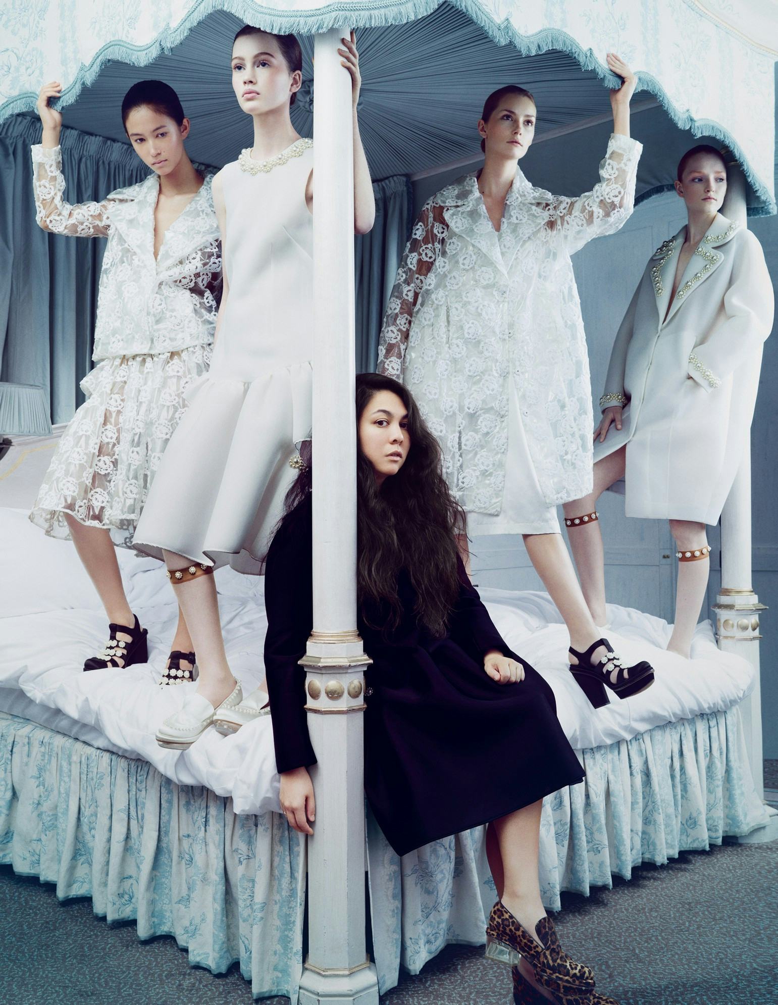 SIMONE ROCHA リボン オープンバックガウン ドレス Simone Rocha