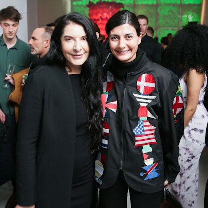 Marina Abramovic and Giovanna Battaglia.