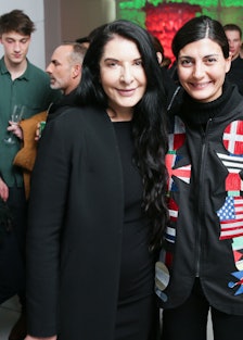 Marina Abramovic and Giovanna Battaglia.