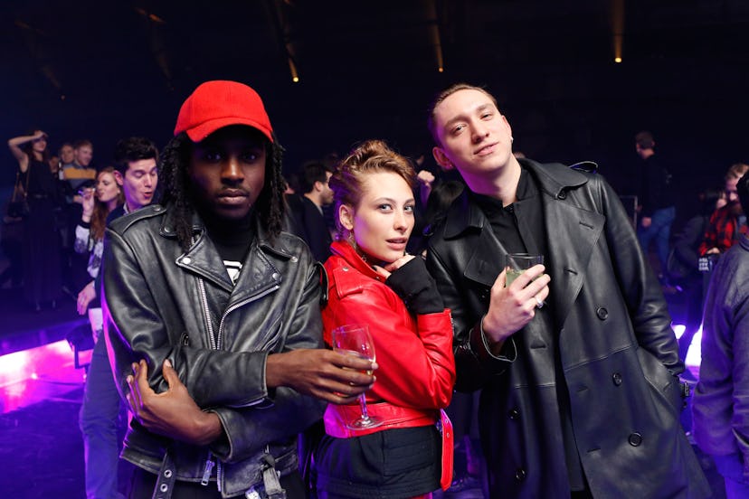 Dev Hynes, Samantha Urban, and Oliver Sim