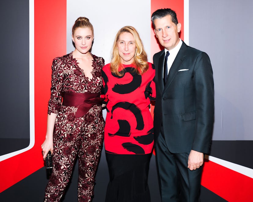 Greta Gerwig, Lisa Phillips, and Stefano Tonchi.