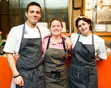 Preston Miller, April Bloomfield, and Christina Lecki