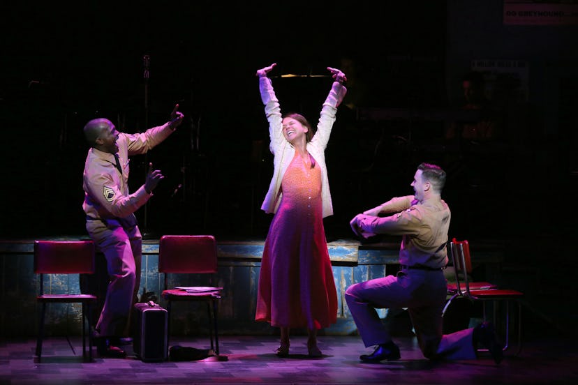 Joshua Henry, Sutton Foster, and Colin Donnell