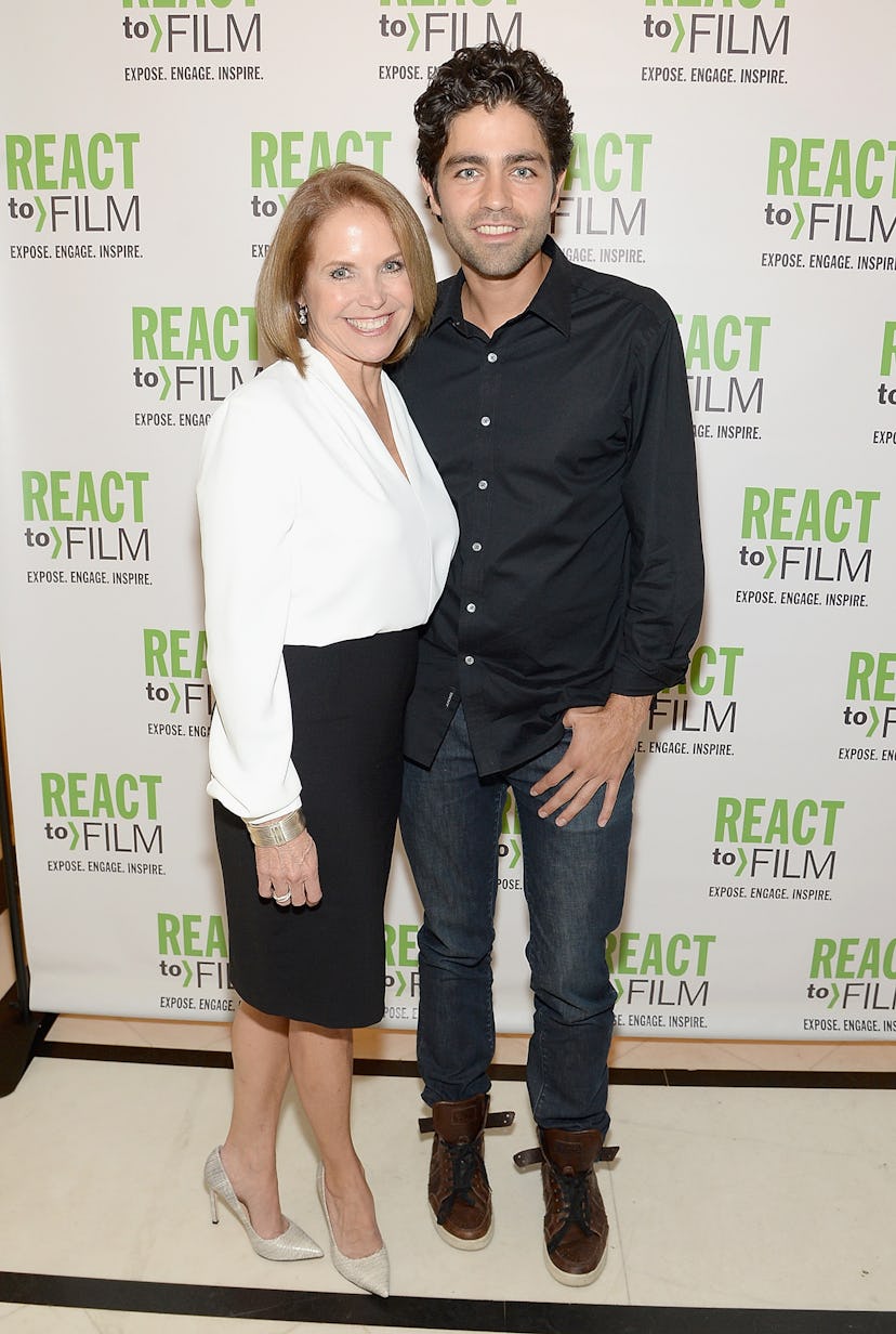 Katie Couric and Adrien Grenier