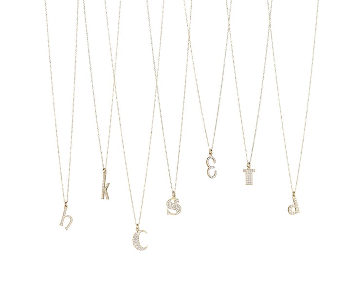 Finn initial necklaces