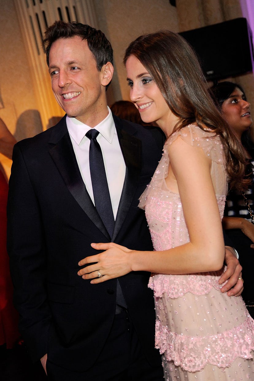 Seth Meyers and Alexi Ashe