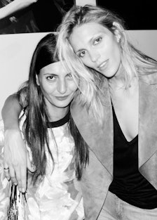 Giovanna Battaglia and Anja Rubik