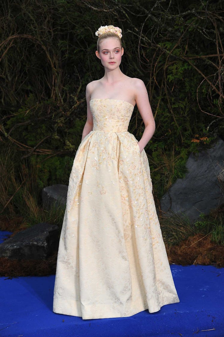 Maleficent star Elle Fanning in George Hobeika Couture