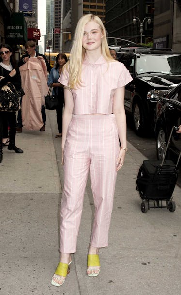 Elle Fanning at The Late Show