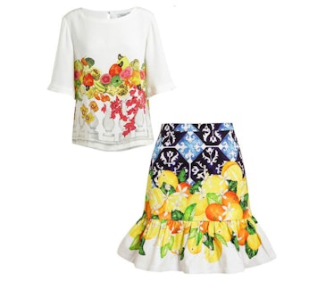 Isolda Floral Top and Skirt