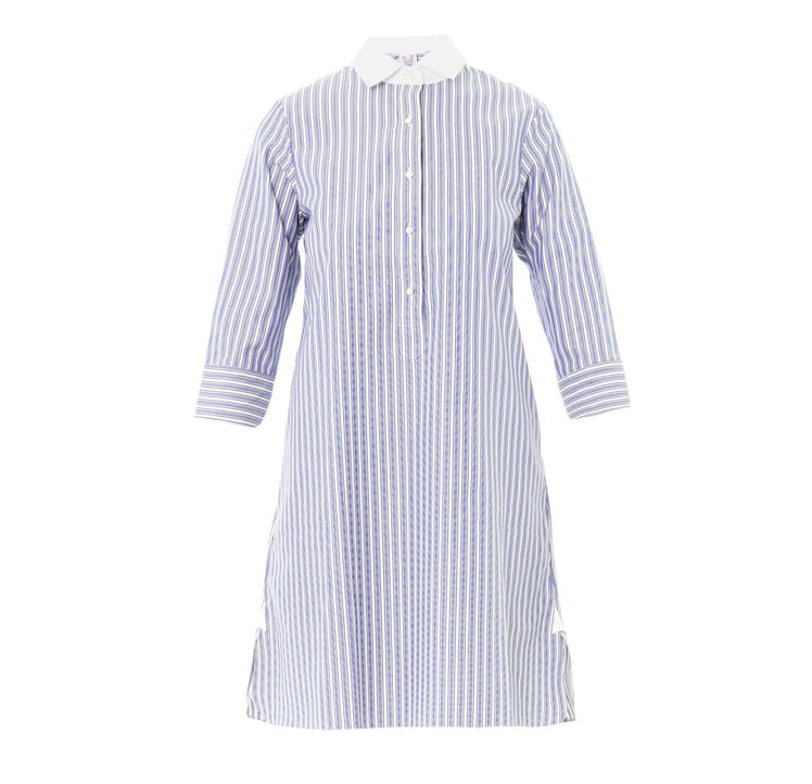 Thierry Colson Cecile stripe cotton shirt dress