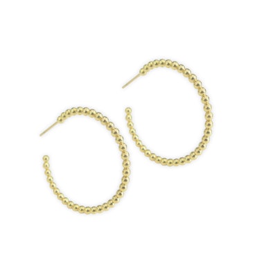 Jennifer Meyer gold hoop earrings