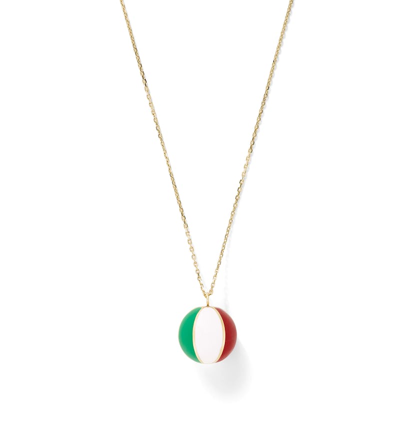 Alison Lou gold and enamel necklac