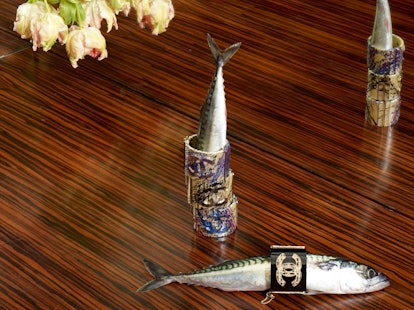 Chanel Bracelets with mackerel, 2013 by Roe Ethridge