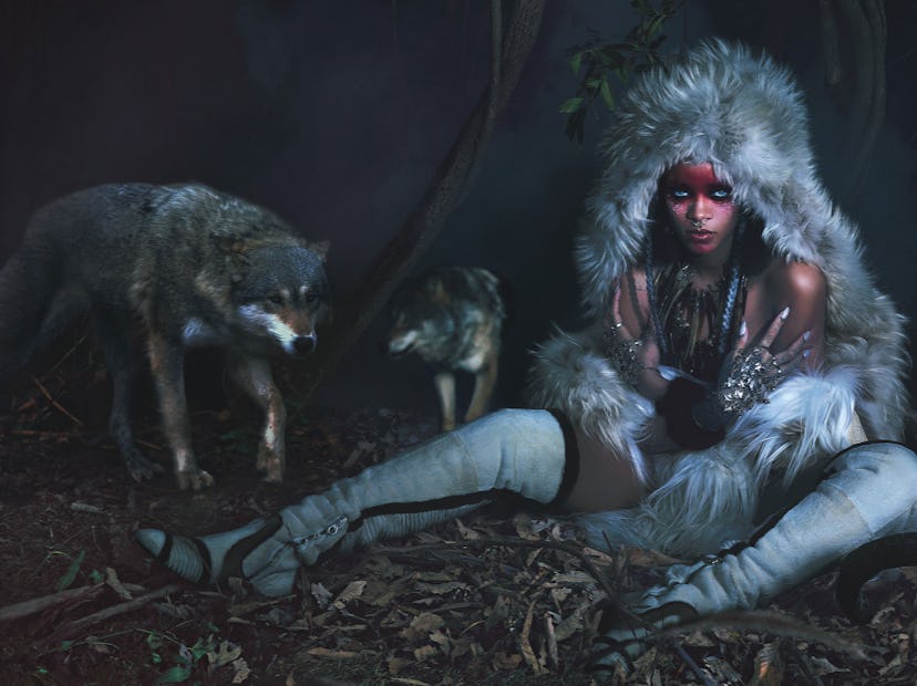 Rihanna Wolves Fur
