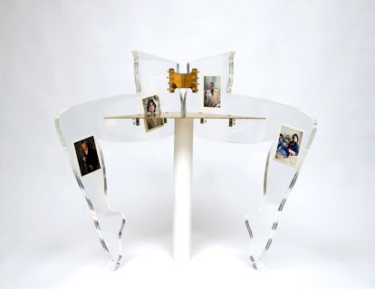 Leg Chair (John Travolta), 2010 by Anthea Hamilton