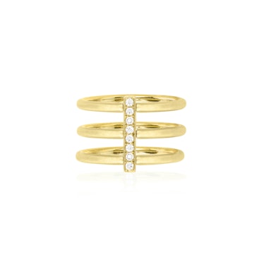 Carelle gold and diamond ring