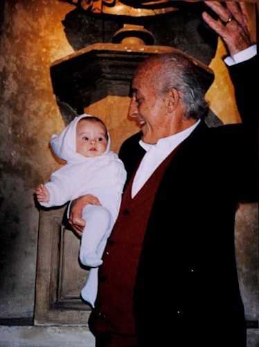 Melusine Ruspoli with her father