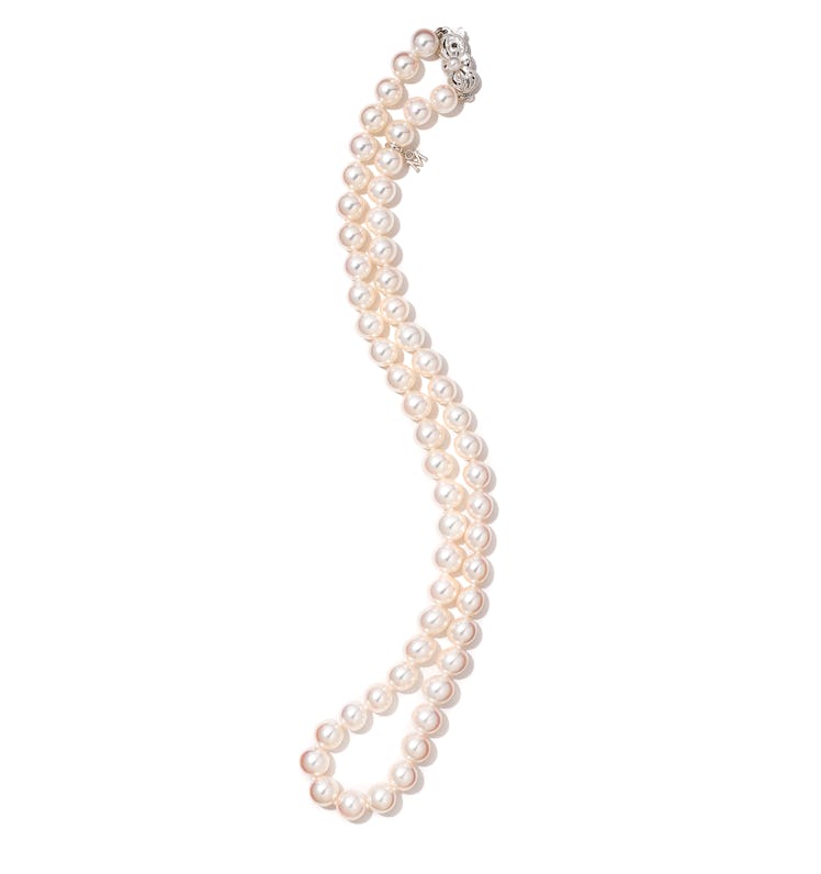Mikimoto gold and pearl necklace