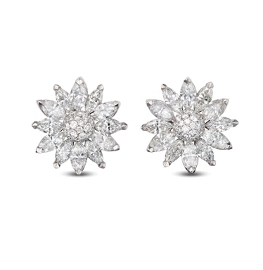 Asprey gold and diamond earrings