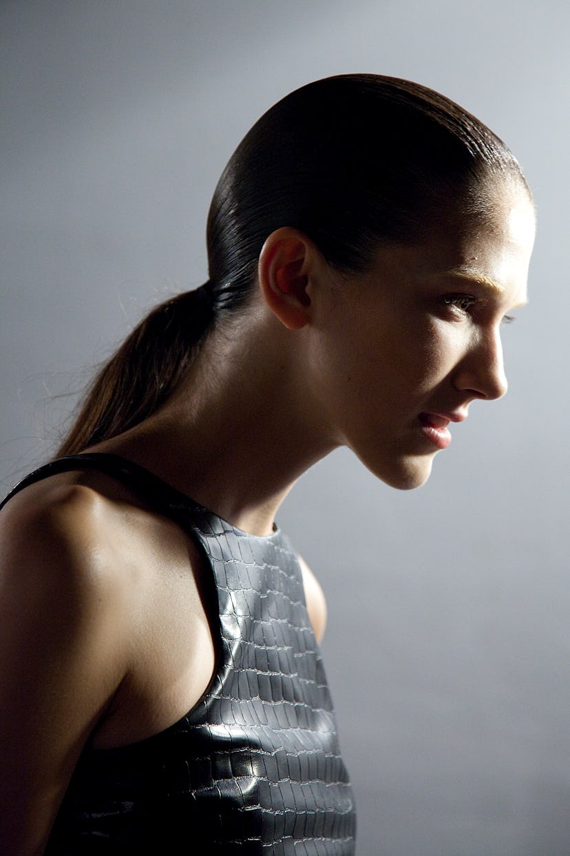 Alexander Wang Spring 2015 backstage beauty