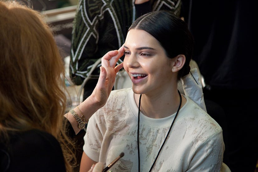 Backstage at Donna Karan Spring 2015