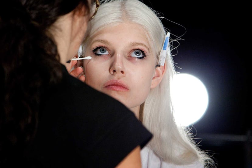 Backstage at Narciso Rodriguez Spring 2015