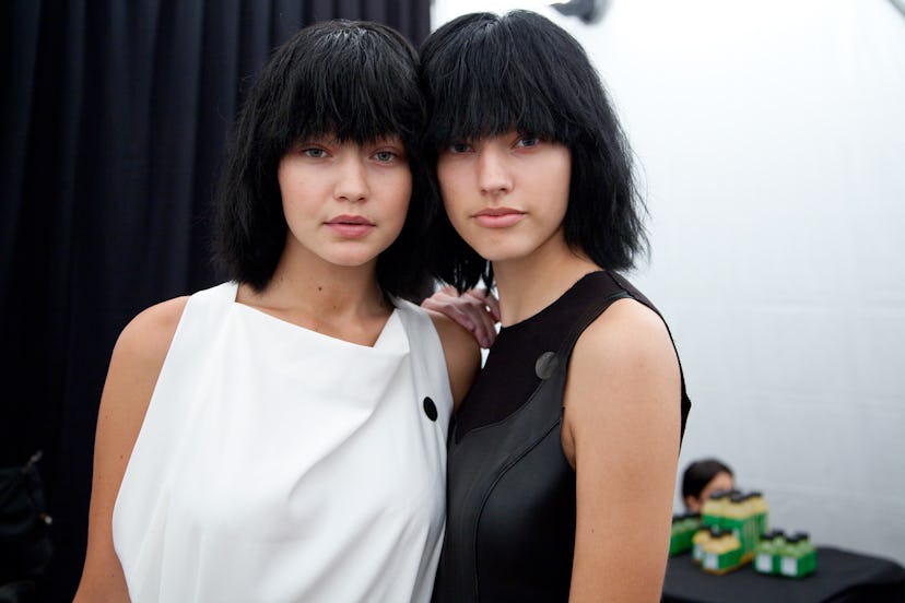 Backstage at Marc Jacobs Spring 2015