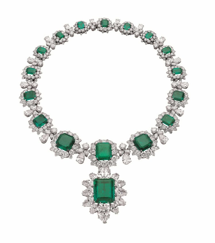 Elizabeth Taylor’s Emerald Bulgari Necklace