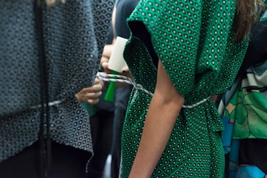 Backstage at Marni Spring 2015