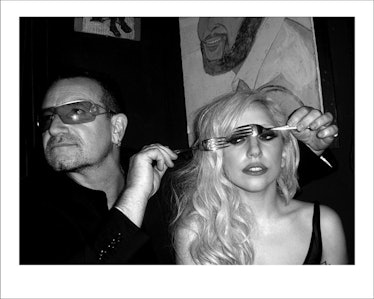 Bono and Lady Gaga, 2010 by Mick Rock