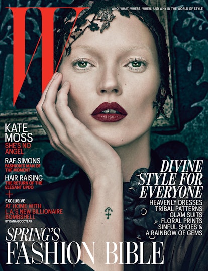 Kate Moss on the cover of W Magazine March 2012