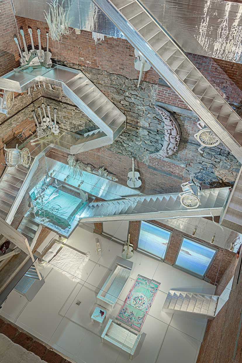 Installation view of "The Flat Side of the Knife," 2014 by Samara Golden