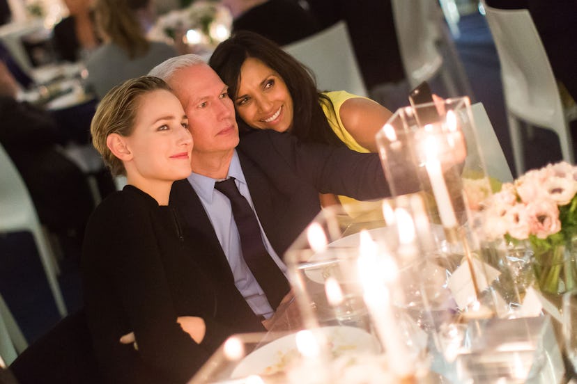 Leelee Sobieski, Klaus Biesenbach, and Padma Lakshmi
