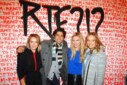 Lily Johnson White, Adrian Grenier, Lacey Dorn, and Coralie Charriol Paul