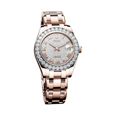 Rolex gold and diamond watch