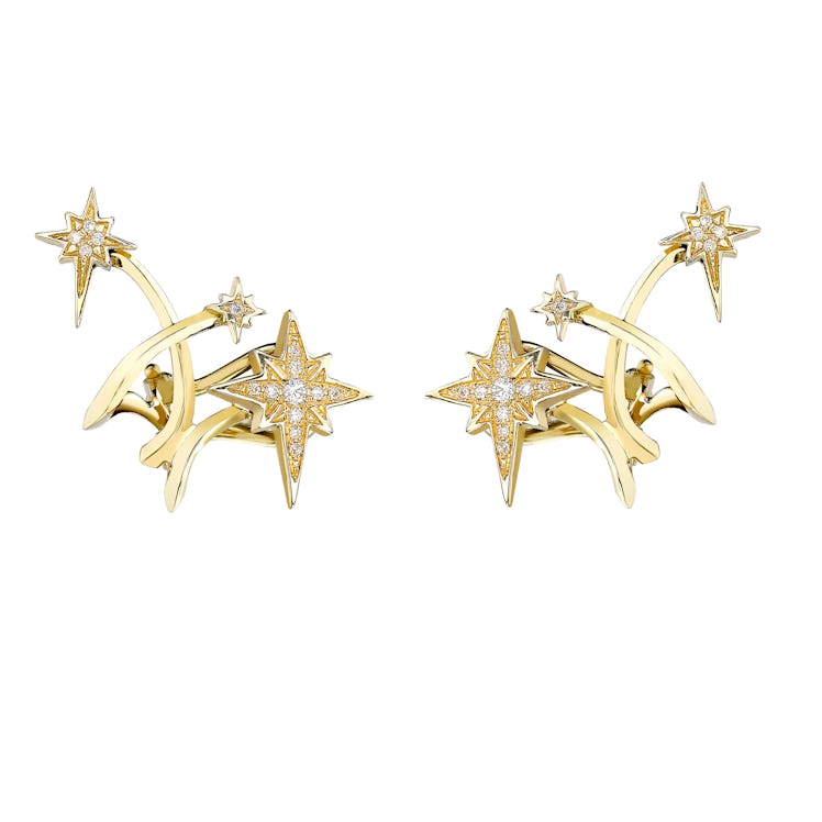 Venyx 18k gold and diamond Lady Australis ear cuffs