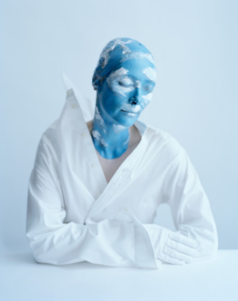 Tilda Swinton at the de Menil Collection.