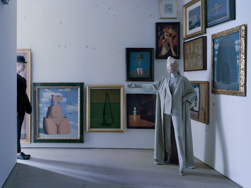 Tilda Swinton at the de Menil Collection.