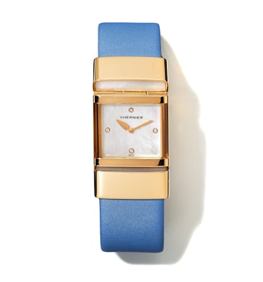 Vhernier gold, mother-of-pearl, and diamond watch